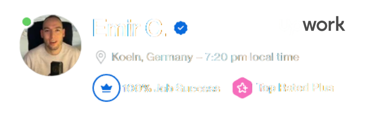 Upwork Top Rated Plus – Boost Corovic